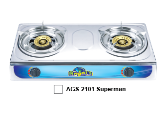 Angel's Double 100mm Superman Burner SS Body LPG Stoves - Model: AGS 2101 Superman