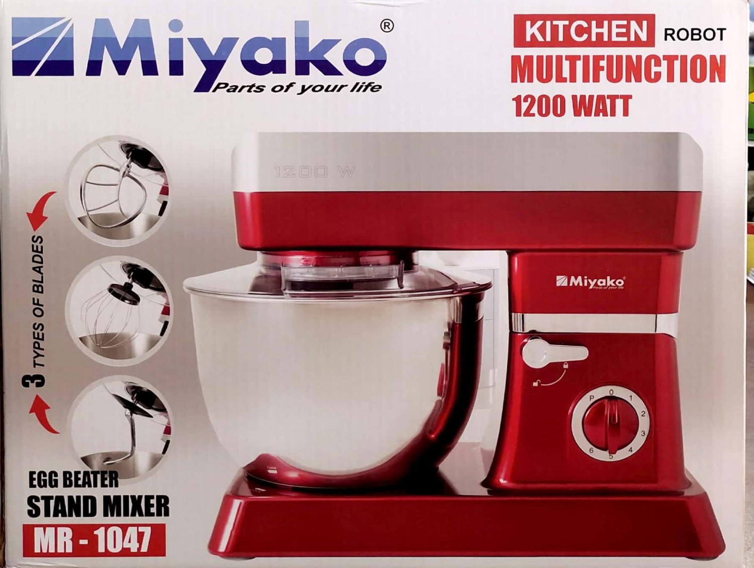 Miyako Multi Function Hand Mixer 1200 Watt - Kitchen Robot