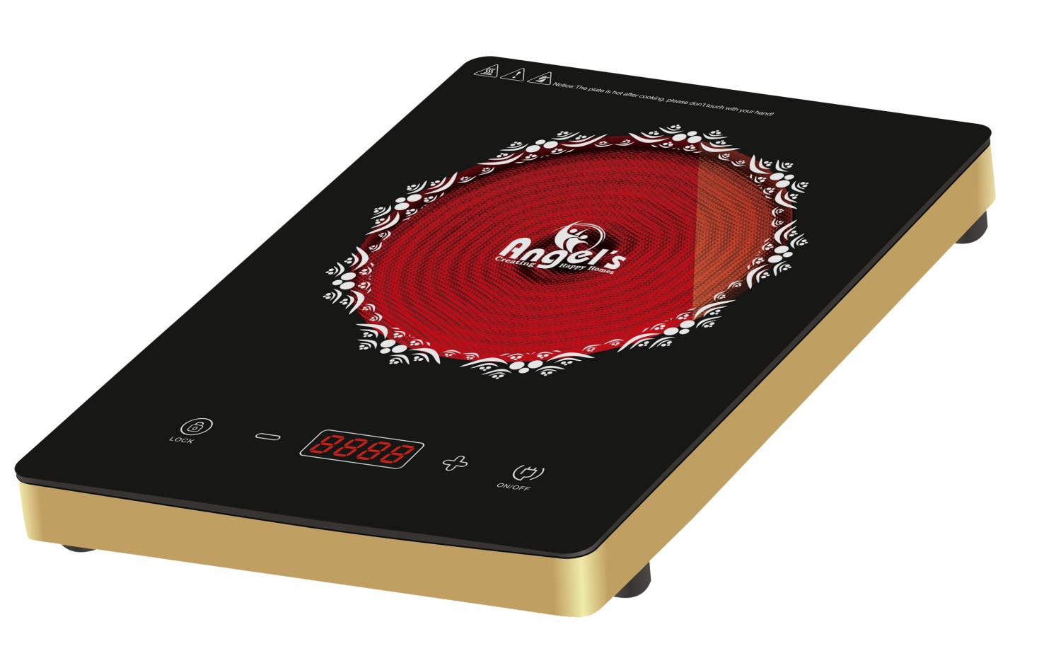 Angel's Infrared Cooker 2000 Watt Touch Control AIR-2009 TC Golden Blaze